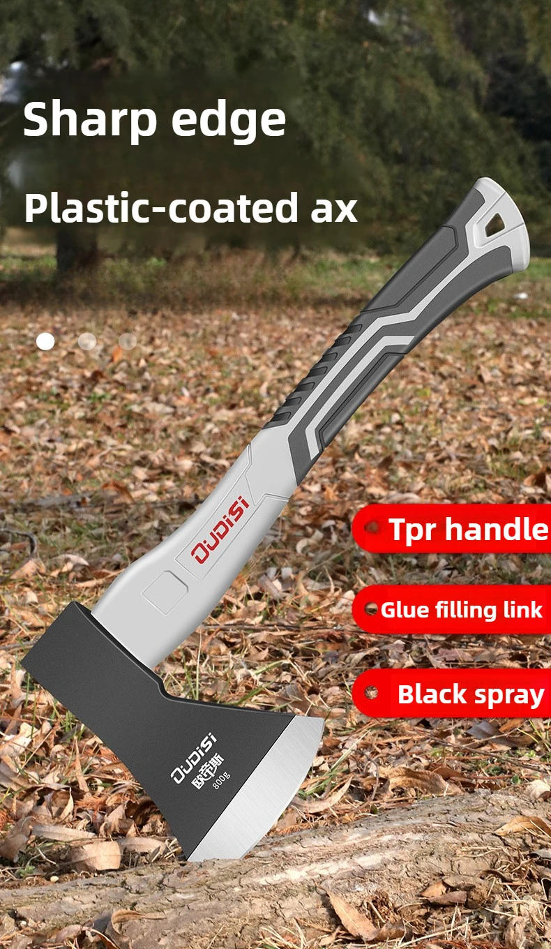 Description Picture 2 of itemCarbon Steel Woodworking Axe Rust Resistant and Durable Multifunctional Wood Cutting Logging Outdoor Fire Professional Tool Axes