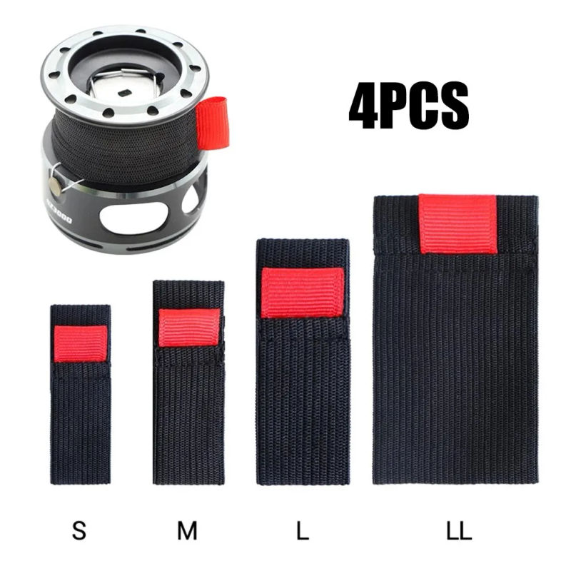 Description Picture 4 of item4pcs Elastic Fishing Spool Belt Reel Protection Belt Band Wheel Accessories Pole Holder Fasteners Fishing Tackle Pesca