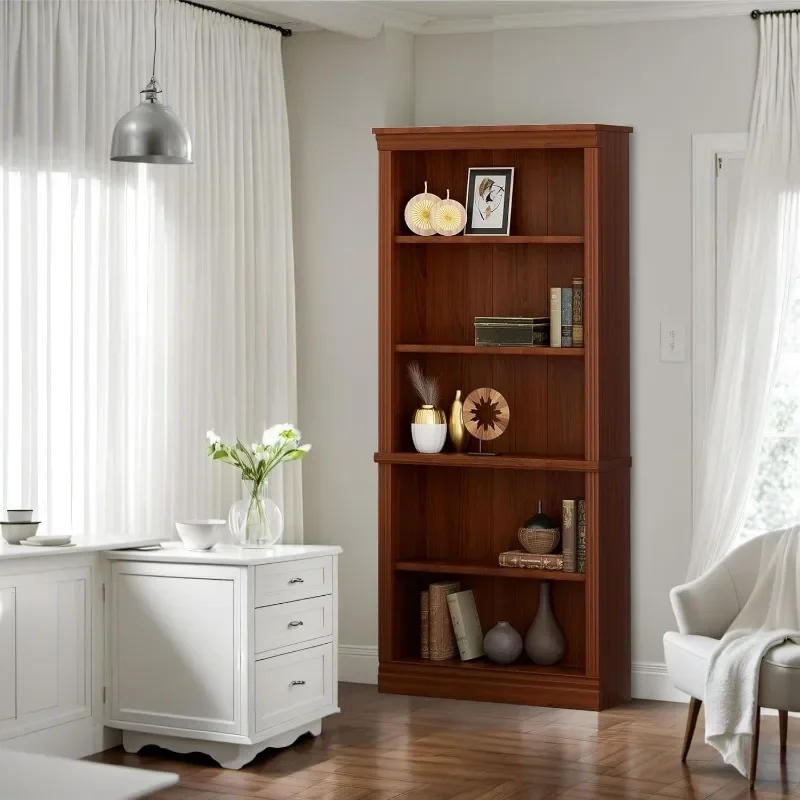 Description Picture 5 of itemBookcase Bookshelves, 5-Shelf Tall Bookcase 72" Wood Open Display Floor Bookshelf, Large Storage Organizer