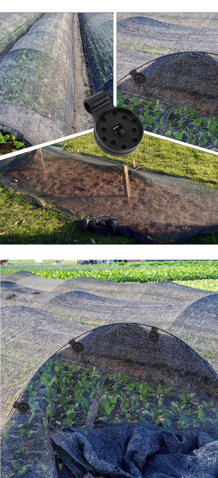 Description Picture 6 of item10-100Pcs Shade Cloth Clips Shade Fabric Clamps Grommets for Net Mesh Cover Sunblock Fabric in Garden Backyard Greenhouse Fixer