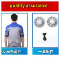 2024 new summer cooling air conditioning clothes men's and women's clothes with fans charging refrigeration site work clothes