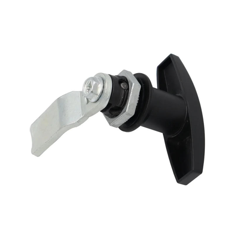 Description Picture 4 of itemHandle Lock Rear Fixing T Zinc Alloy Tool Box Garage Door T Lock With Key Industrial Cabinet Lock For Trailer Caravan Canop//