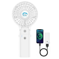 5200mAh Handheld Fan Powerful Portable Fan with LED Display 20 Hours Max Cooling Folded