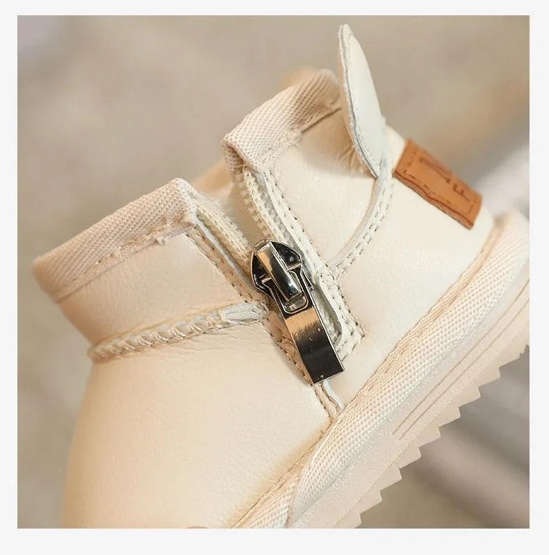 Description Picture 5 of itemDGUKYM Non-slip Soft Toddler Shoes Children's Cotton Shoes Snow Boots Baby Winter Plus Velvet Thick Breathable Warmth Baby Boots