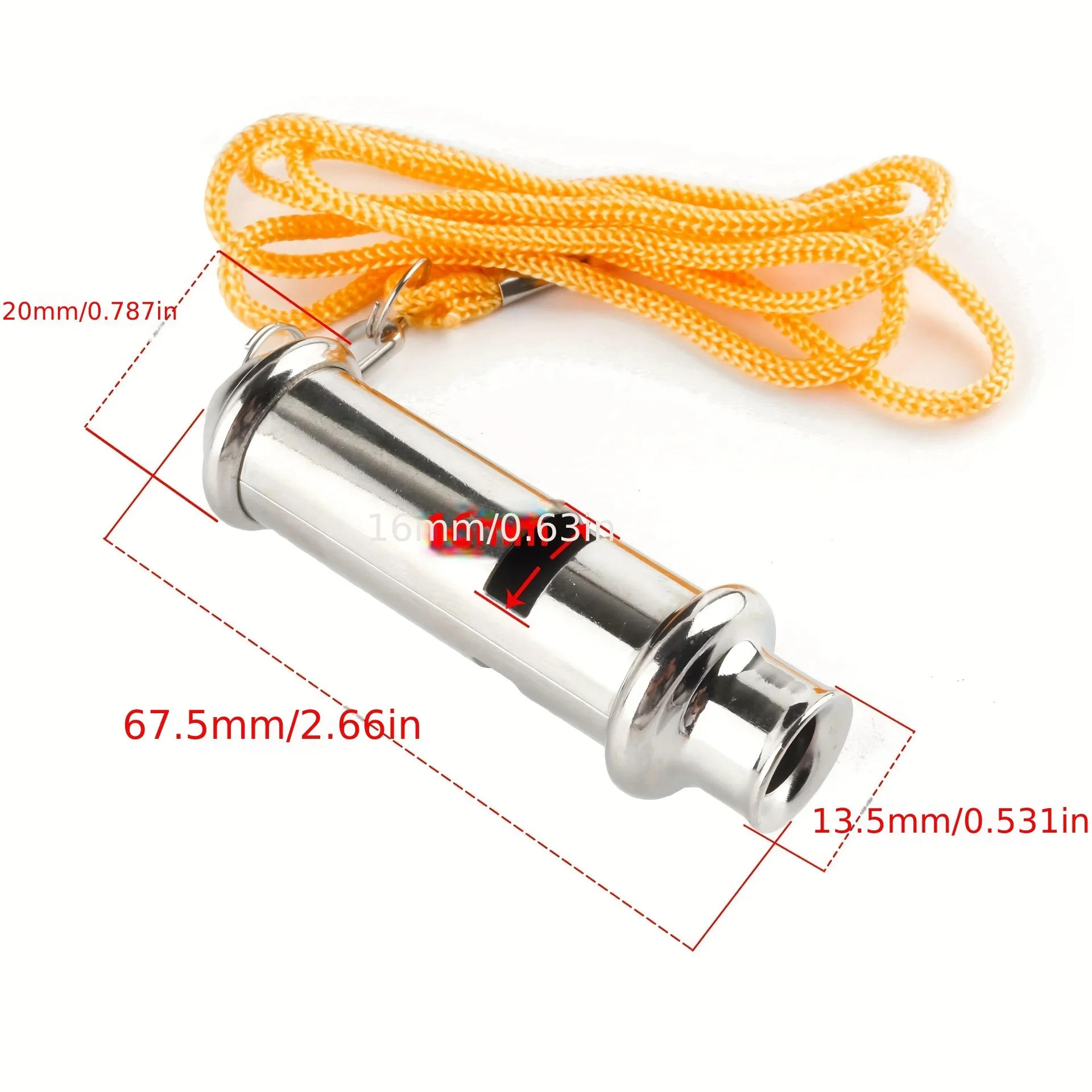 Description Picture 2 of itemWhistle stainless steel high-frequency training whistle police traffic command outdoor pet training referee whistle