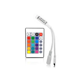 Rgb Controller With Reomte Control 24Key Smart Led Lights Controller Dimmable Led Controller Rgb Led Strip Light