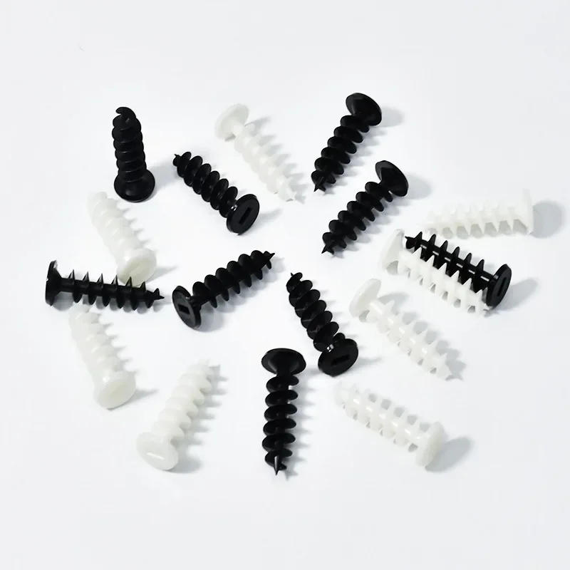 Description Picture 3 of item5 x black plastic self-tapping screws, expansion screws