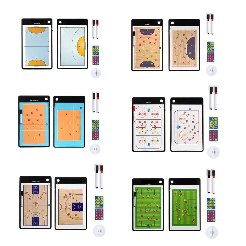 Description Picture 2 of itemFootball Coaching Board Basketball Dry Erases Tactic Board Coaching Board Set