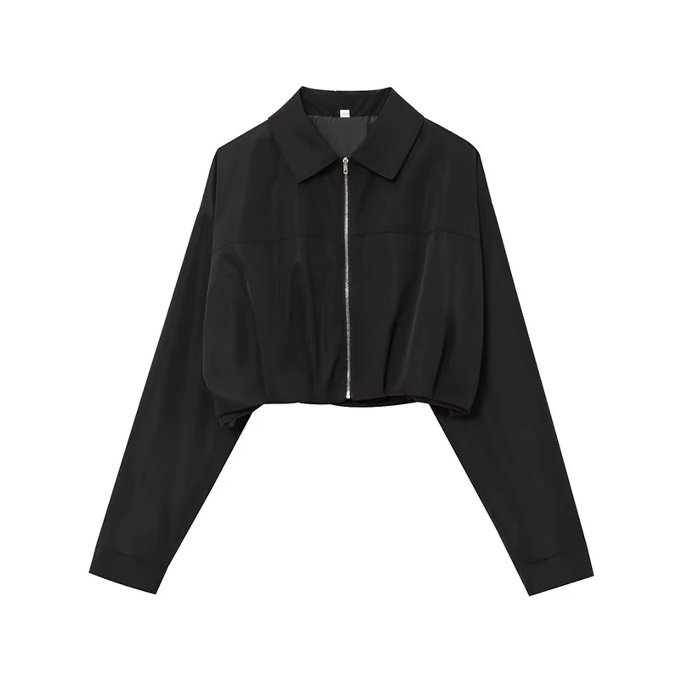 Description Picture 3 of itemRAFZNB Fashion Loose Short Jacket Coat for Women Turn-down Collar Long Sleeve Coats Casual Female Outerwear Chic Tops