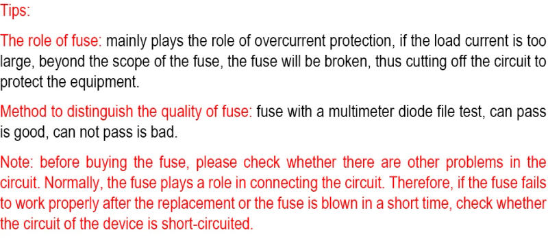 Description Picture 4 of item10PCS Microwave Oven Power Fuse T8AL250V T10AL250V 6*30MM 5*20MM Time-Delay Glass Tube Fuse For LG Midea Galanz Microwave Oven