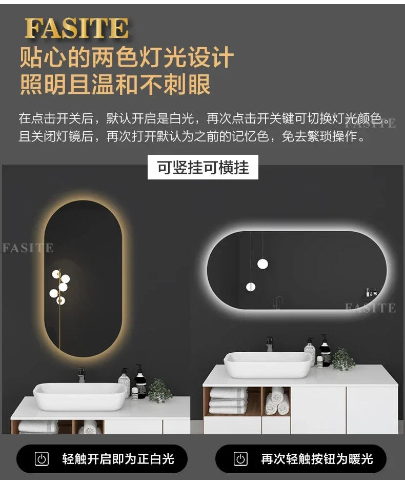 Description Picture 6 of itemShower Shaving Bath Mirrors Washroom Vanity Magnifying Decorative Bath Smart Mirrors Self Haircut Miroir Rond Mirrors