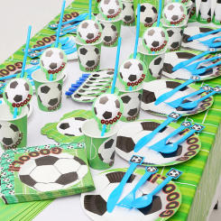 Soccer Theme Disposable Tableware Football Sport Boy Birthday Party Supplies Baby Shower Soccer Fans Birthday Balloon Decortions