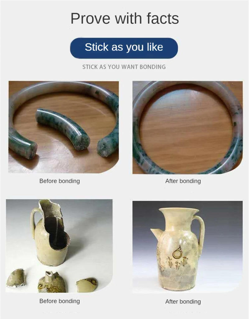 Description Picture 4 of itemSuper Glue King Universal Waterproof Instant Bonding Shoes Metal Ceramic Plastic Glass Wood Skin 1/2/3/5pcs