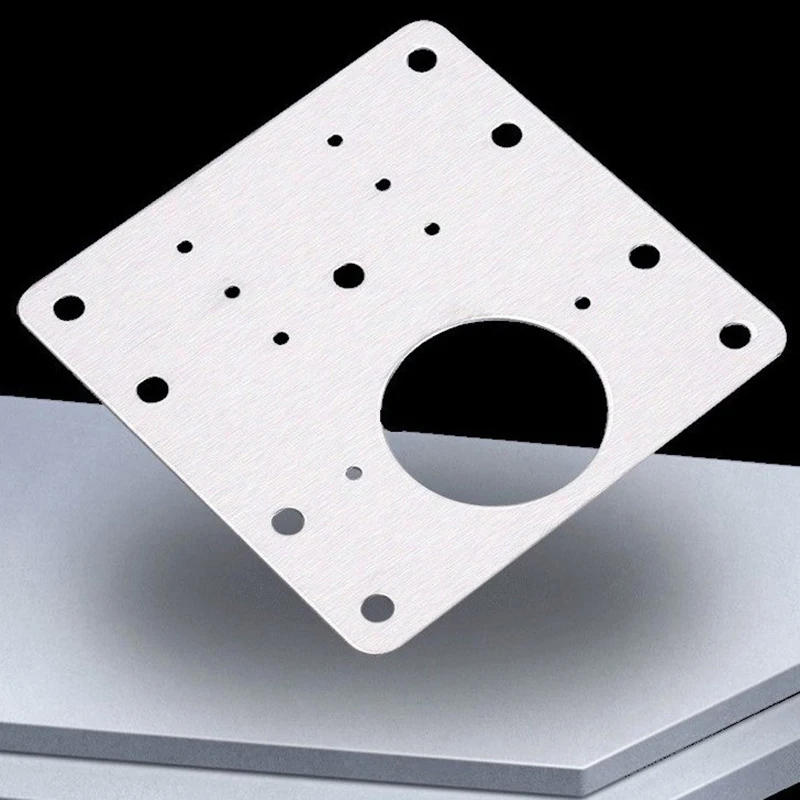 Description Picture 4 of itemDoor Kitchen Cabinet Hinge Repair Plate Kit Stainless Steel Hinge Repair Plate Kitchen Cupboard Door Hinge Mounting Plate