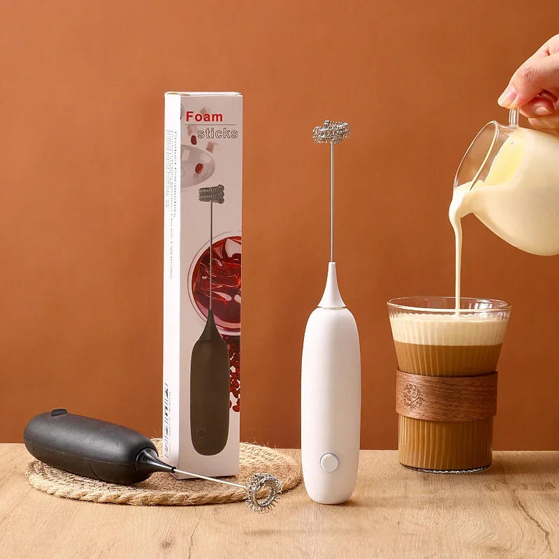 Description Picture 6 of itemMilk Frother Handheld Cappuccino Maker Coffee Foamer Egg Beater Chocolate Stirrer Mini Portable Food Blender Kitchen Whisk Tool