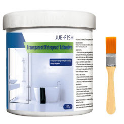 Transparent Waterproof Coating Weather Resistance Transparent Repairing Leak Agent with Brush Invisible Sealant Glue Repair Tool