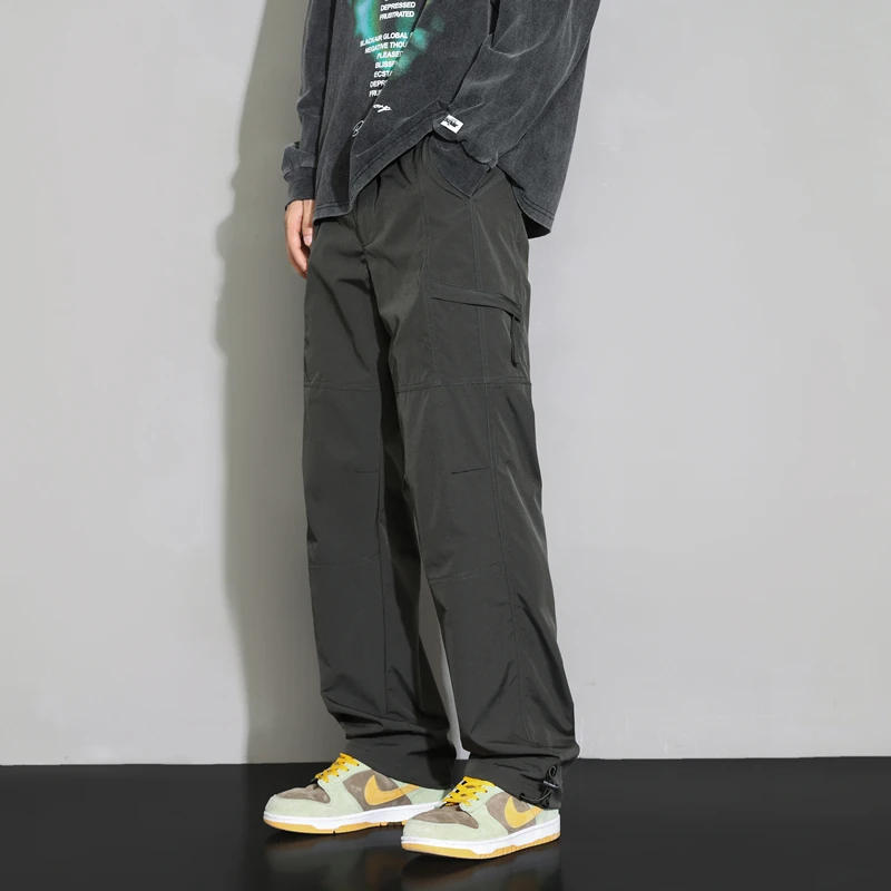 Description Picture 6 of item2023 Men's Autumn New High Quality Loose Leggings Fashionable and Popular Casual Windproof Waterproof Pants