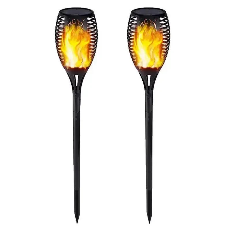Description Picture 3 of item1/2/4/6/8/10/12Pcs Solar Flame Torch Light Flickering Light Waterproof Garden Decoration Outdoor Lawn Path Yard Patio Floor Lamp
