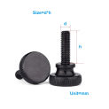 GB834 Black Hand Screw/Black Zinc Plated High Head Knurled Large Head Step Adjustment Screw