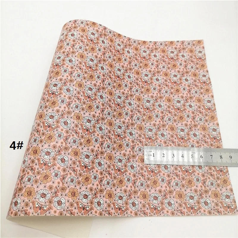 Description Picture 4 of itemFall Autumn Harvest Pumpkins Printed Synthetic Leather Fabric Sheets Faux Leather For Bows DIY Craft Sheets Mini Rolls W242