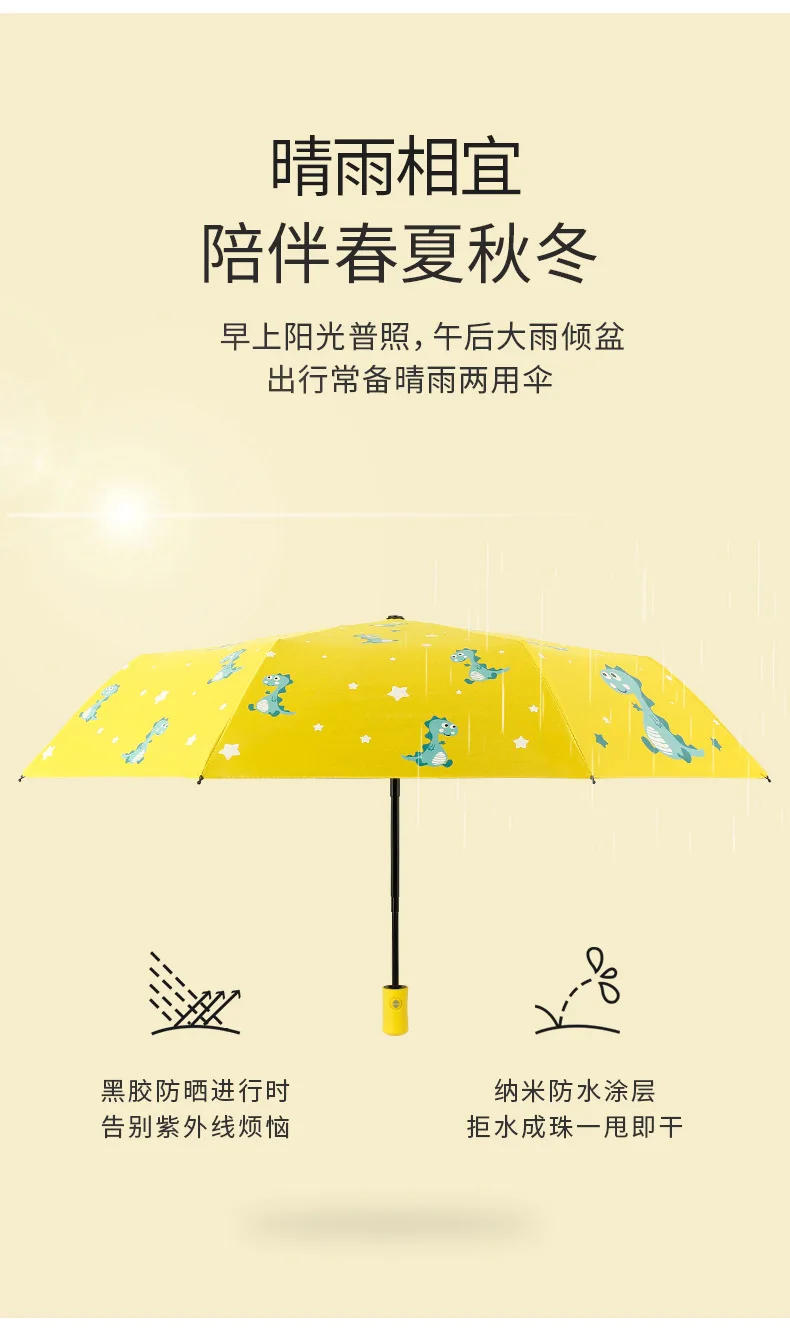 Description Picture 5 of itemFully Automatic Umbrella for Women Sunny or Rainy Wind-resistant Cute Lightweight Foldable Fresh Umbrella for Sun Protection