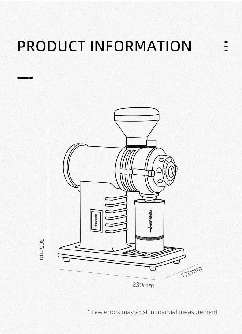 Description Picture 2 of itemMHW-3BOMBER Adjustable Electric Coffee Grinder 78mm Blades with Espresso Sifter Dosing Cup &amp Brush Set Coffee Bean Hopper