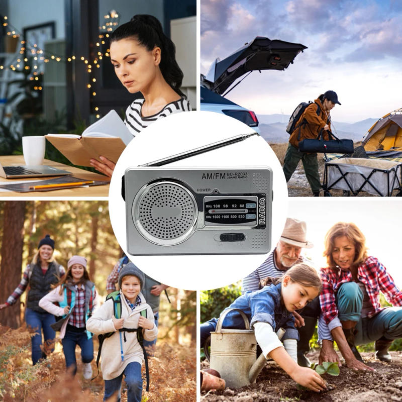 Description Picture 4 of itemAM FM Music Player Dual Band HiFi Music Player Elder Radio Battery Powered Elder Pointer Radio 3.5mm Jack Telescopic Antenna