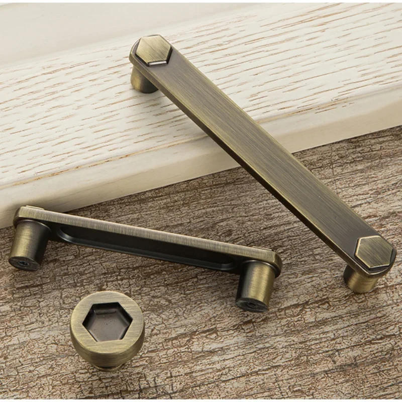 Description Picture 5 of itemBlack Bronze Handle American Antique Knobs Wardrobe Shoe Cabinet Door Handles Drawer Pulls Furniture Handles Hardware