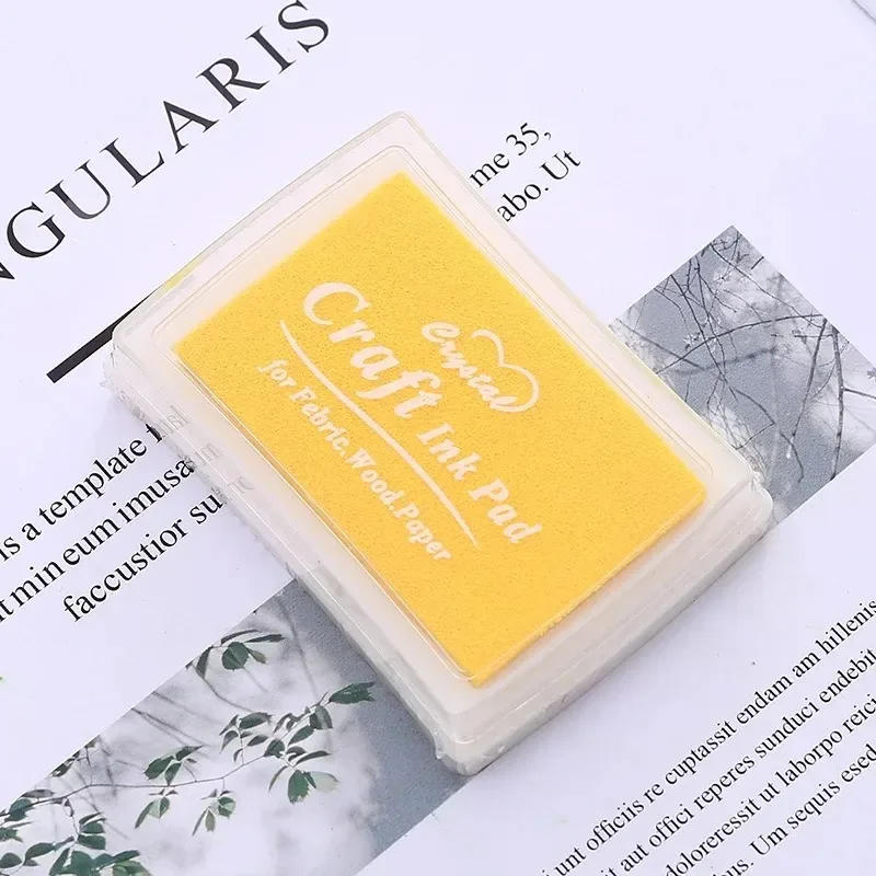 Description Picture 4 of item10 Colors Inkpad Handmade DIY Craft Oil Based Ink Pad Rubber Stamps Fabric Wood Paper Scrapbooking pad Finger Paint Wedding