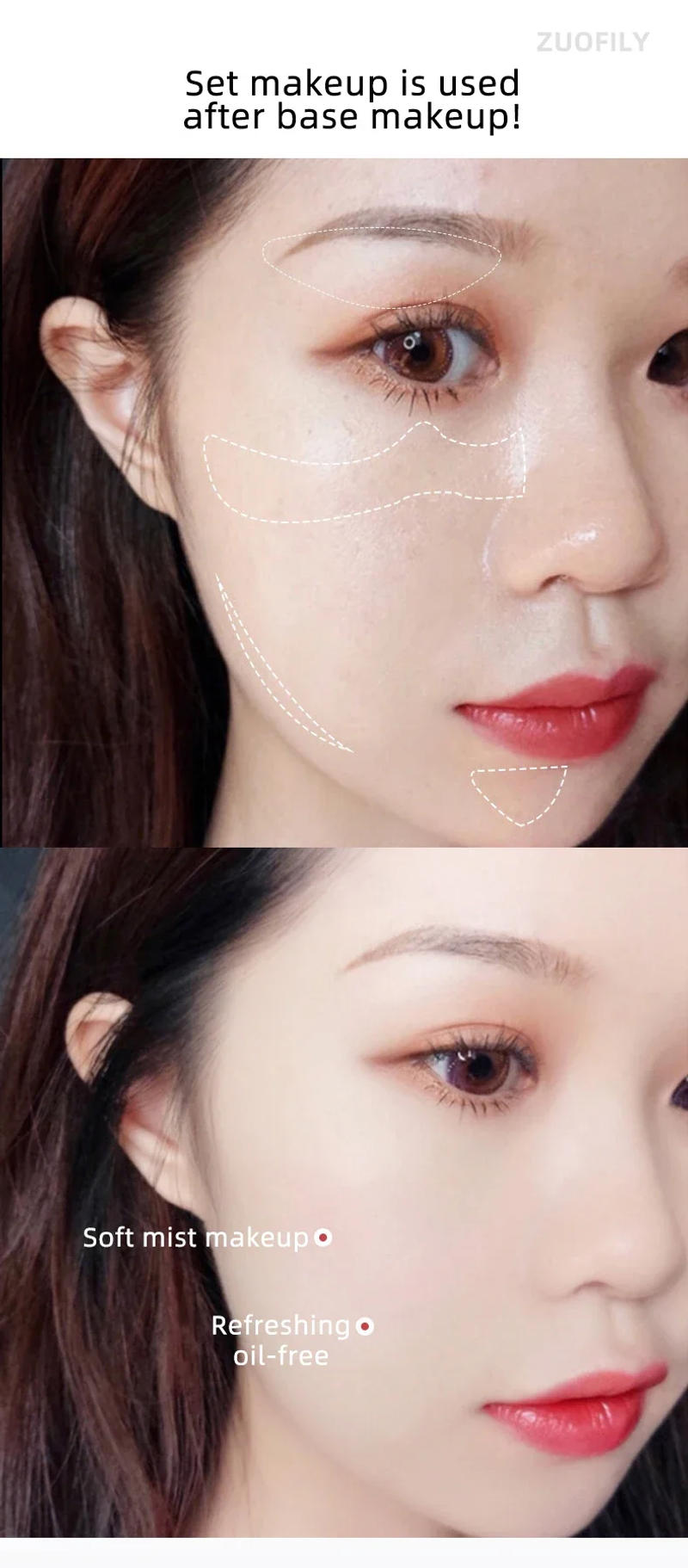 Description Picture 6 of itemLoose Powder Absorbs Oil Not Water Smooth Loose Oil Control Face Powder Makeup Concealer Finish Powder Foundation Base Cosmetic