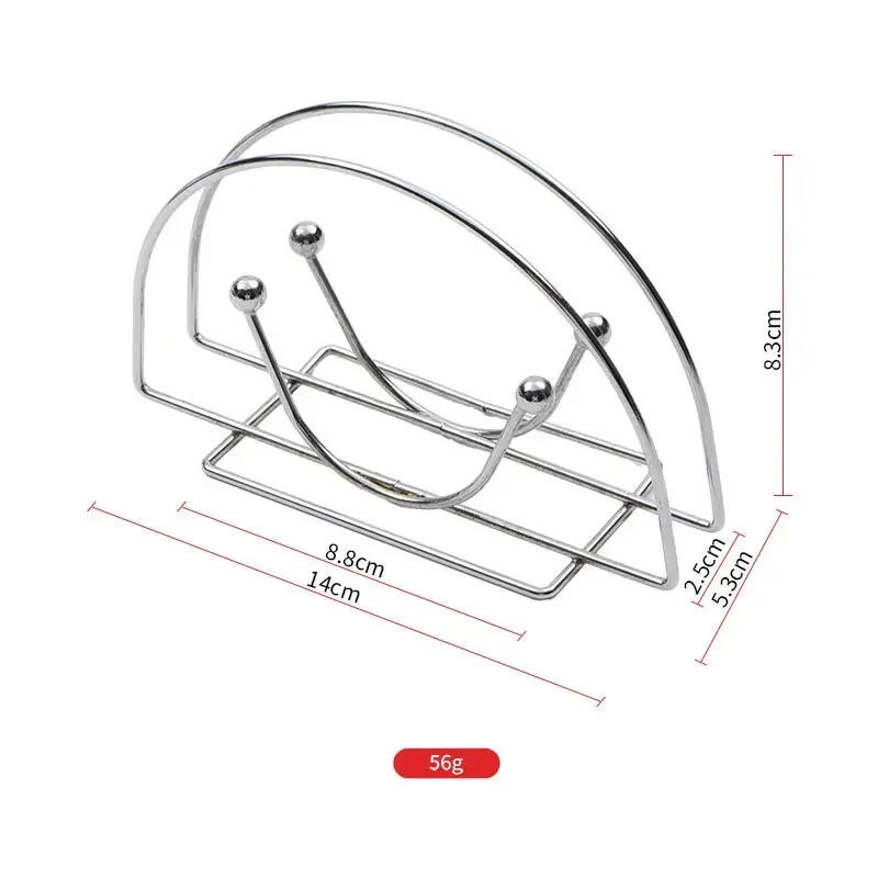 Description Picture 6 of itemIron Vertical Paper Towel Rack Table Napkin Holder for Hotel Restaurant Coffee Shop Clip Box Serviette Tissue