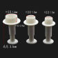 3pcs circular