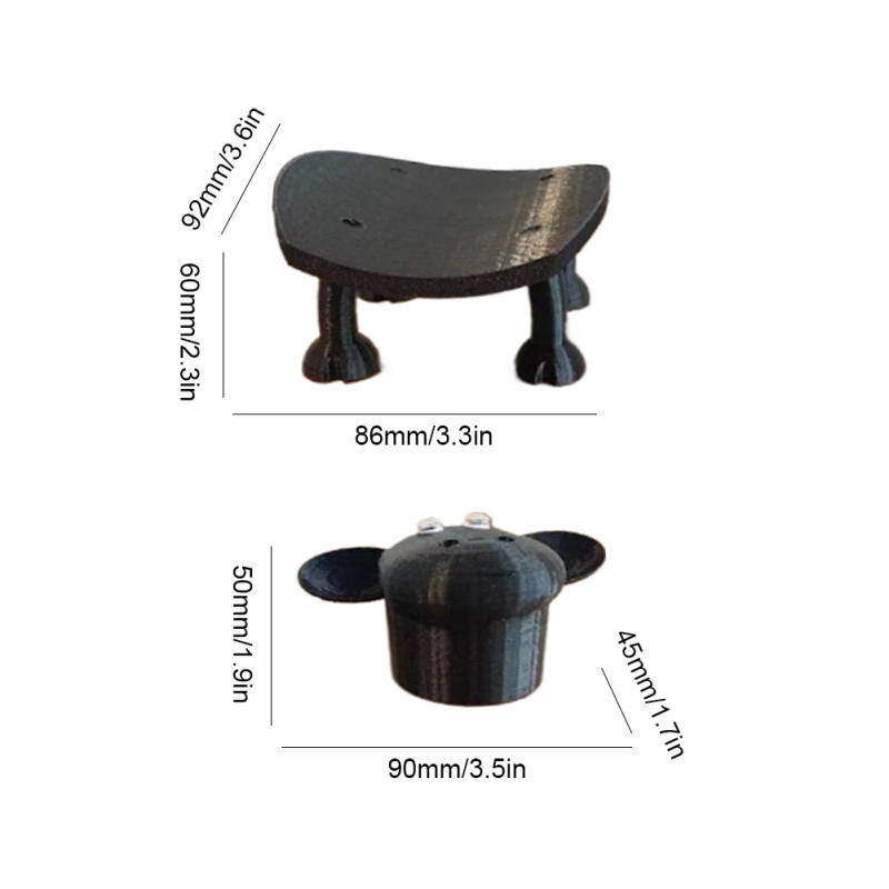 Description Picture 6 of itemBlack Sheep Toilet Roll Holder Stackable Paper Towel Storage Rack for Home Bathroom Vanity Night Stands