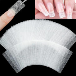 10/20/50Pcs Nail Extension Silk Fiberglass Non-woven Silks Form Wrap Manicure Building UV Gel French Acrylic Tips Nails Art Tool