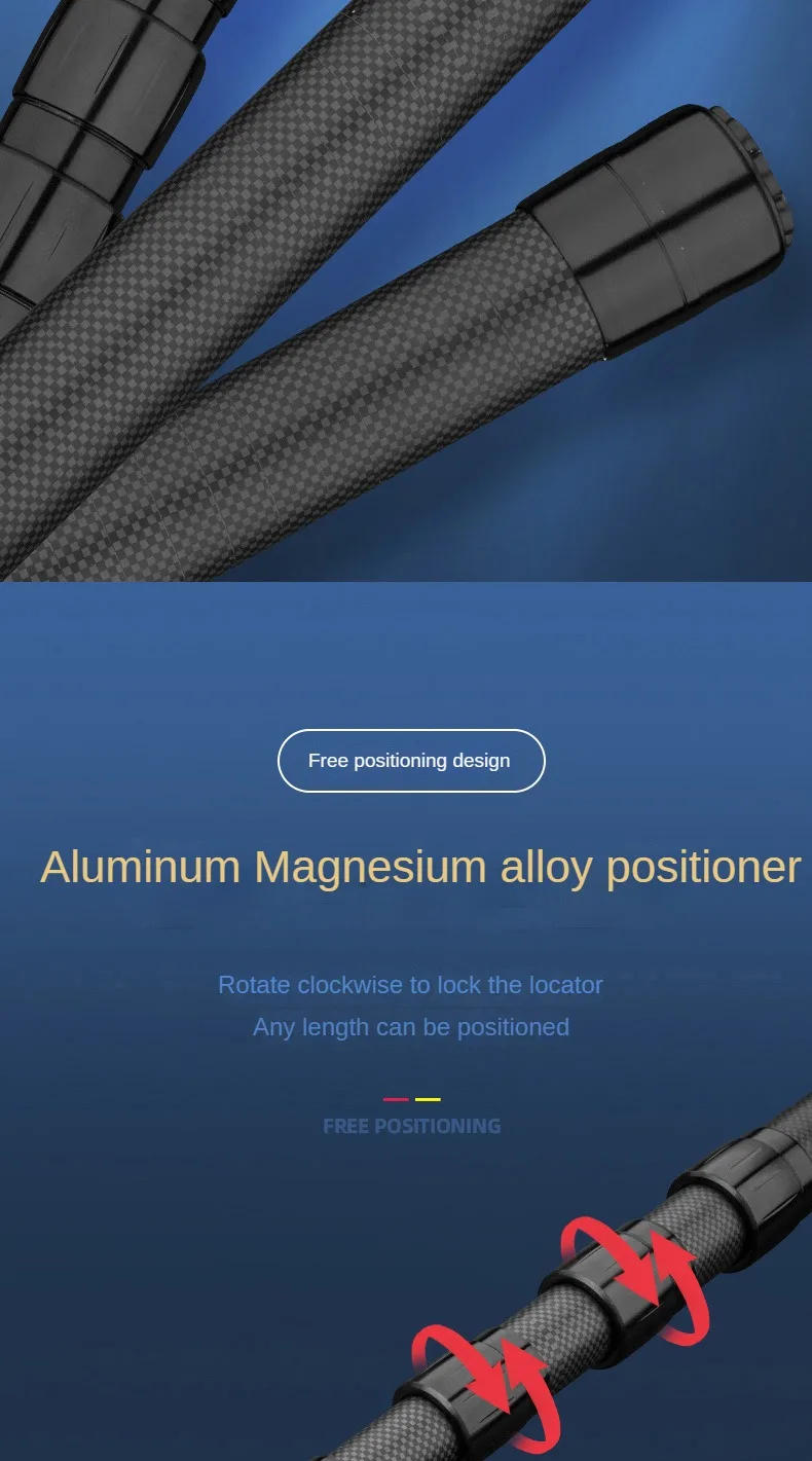 Description Picture 5 of item1.3-2.1M Canopy Pole Carbon Free Position Telescopic Tent Support Pole Outdoor Short Carbon Fiber Fishing Net Pole Accessories