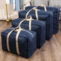 Foldable Large Capacity Moving bag, Space Saving, Dust-Proof and Removable, Quilt Storage , moisture-proof non-woven bag