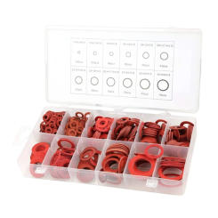 Pack of 600 Flat Washer Paper Fiber Insulation Washer Flat Rings Seal Assortment Insulation Spacer Tool