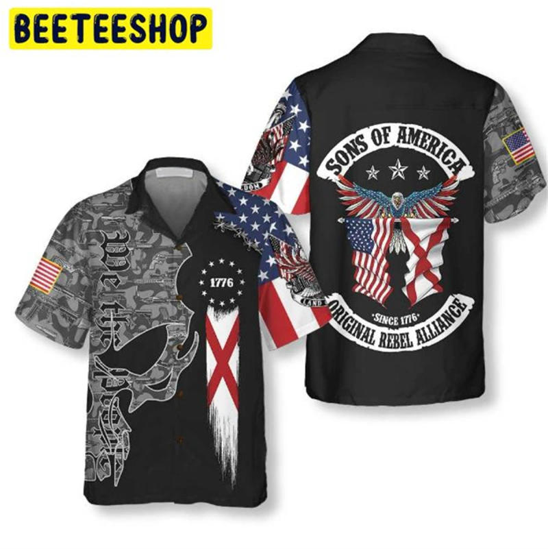 Description Picture 5 of itemMen's Short Sleeve Shirts American Flag Print Everyday Comfort Casual Lapel Men's Tops Plus Size Fashionable Men's Shirts