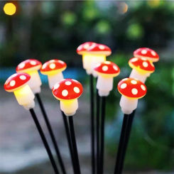Solar Garden Light Outdoor Solar Mushroom Sway Lights LED Solar Firefly Lamp Waterproof for Outdoor Yard Decor, Garden Ornaments
