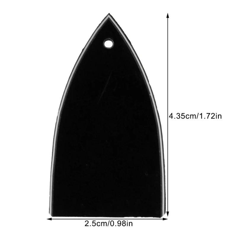 Description Picture 2 of itemParts & Accessories Truss Rod Cover Plastic Triangle Type White & Black 1.72x0.98x0.07Inch 43.5x25x1.8MM Brand New