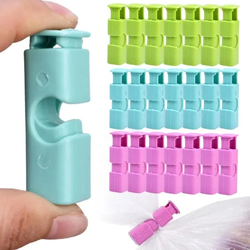 Description Picture 2 of item1/12Pcs Food Sealing Clips Bread Storage Bag Clips For Snack Wrap Bags Spring Clamp Reusable Kitchen Organization Sealing Clamp
