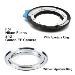 NIK-EOS for Nikon F lens - Canon EOS EF Mount Adapter Ring F-EF For Canon EOS EF / EF-S mount Camera 5D 6D 7D 90D 1000D etc.