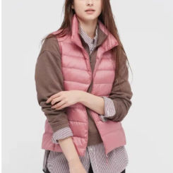 Women's Sleeveless Women's Ultra Light Down Vest 2024 Slim Fit Jacket Girl's Vest Plus Lightweight Windproof Warm Vest