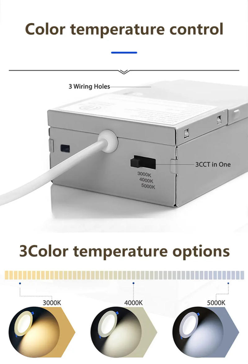 Description Picture 6 of item9W 12W LED Downlight Ceiling Light 3 Modes Recessed Down Light With Night Lights Round Led Panel Light 110V 220V Led Spot Light