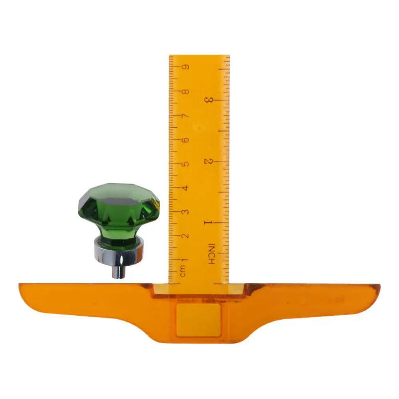 Description Picture 5 of itemPortable Crystal Acrylic Cabinet Knob Green Cute Diamond Drawer Knob Decoration Hole Pull Ring Handles For Drawer