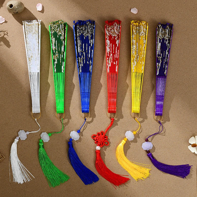 Description Picture 6 of itemHandmade Embroidery Hot Stamping Chinese Folding Fan Dance Performance Props Living Room Tabletop Home Decoration Gifts