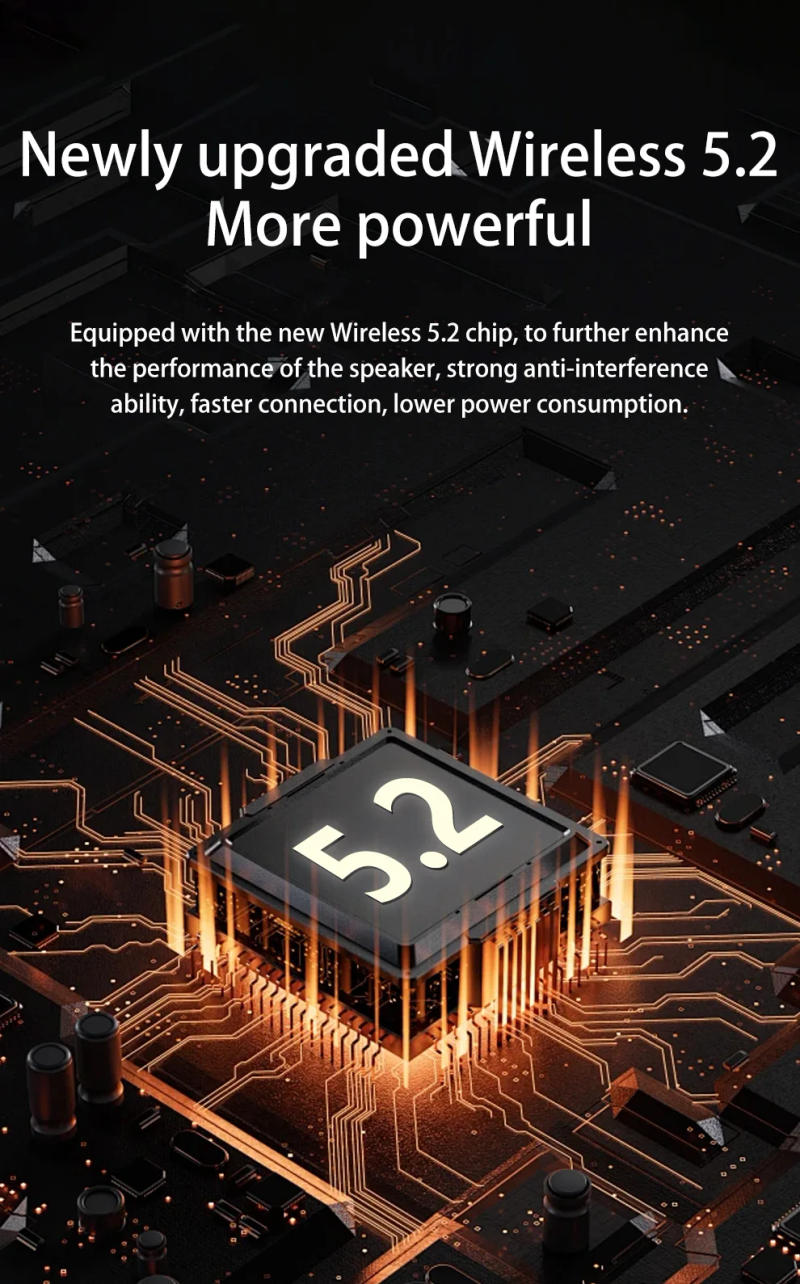 Description Picture 6 of itemZealot S75 15W Portable Subwoofer Wireless Shower Speaker, Hifi Sound quality, Dual Pairing, 3000mAh Battery, 16 Hours Playtime.