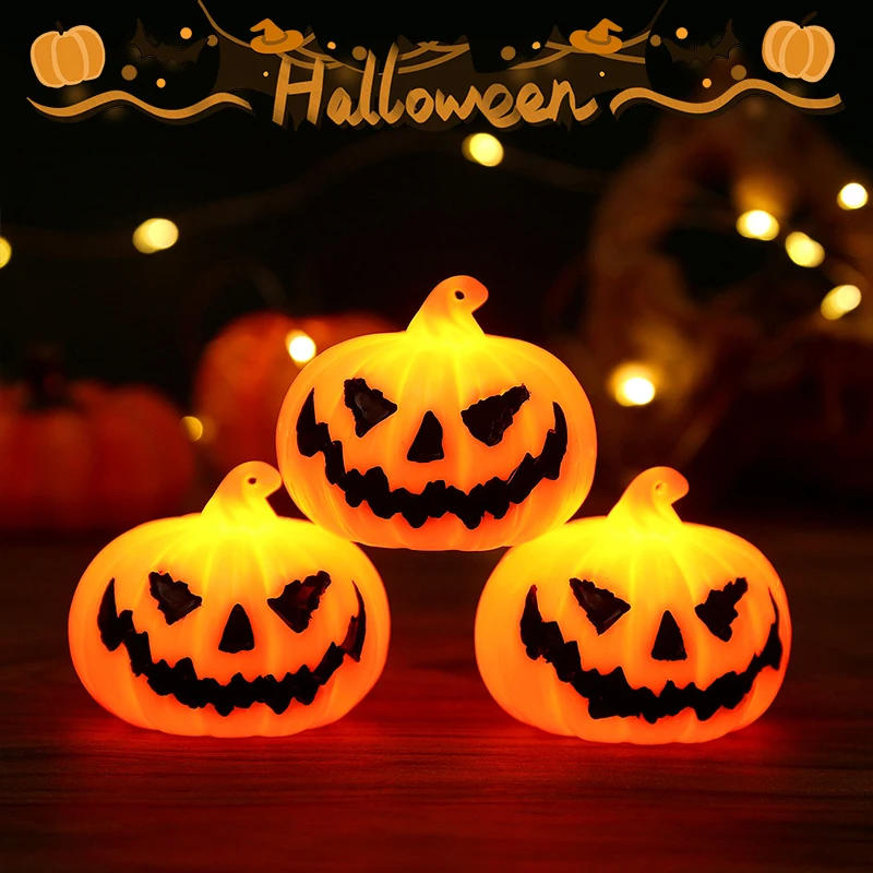 Description Picture 2 of itemHalloween LED Pumpkin 3D Lantern Fairy Lights Battery Power, Lighting Decoration for Halloween Easter Garden Houses Decor