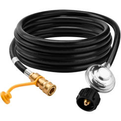 Quick 1/4 Ball Fitting 12ft Hose Accessories Propane Hose Adapter Quick Fittings for Indoor Outdoor 918D