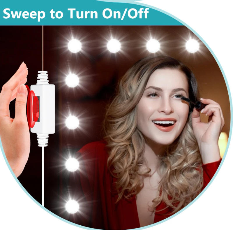 Description Picture 6 of itemLady LED Beauty Makeup Light USB 5V Dimmable Woman Vanity Bulb Hollywood Mirror Cabinet Fill Lamp Bulbs Hand Sweep Sensor Switch